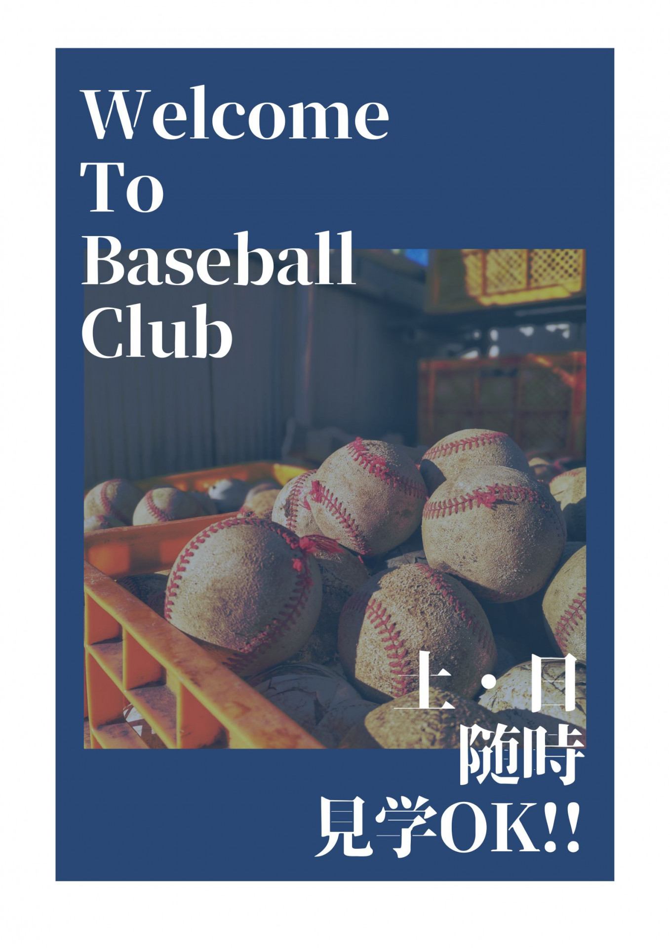 White Baseball Team Poster  Welcome to Baseball